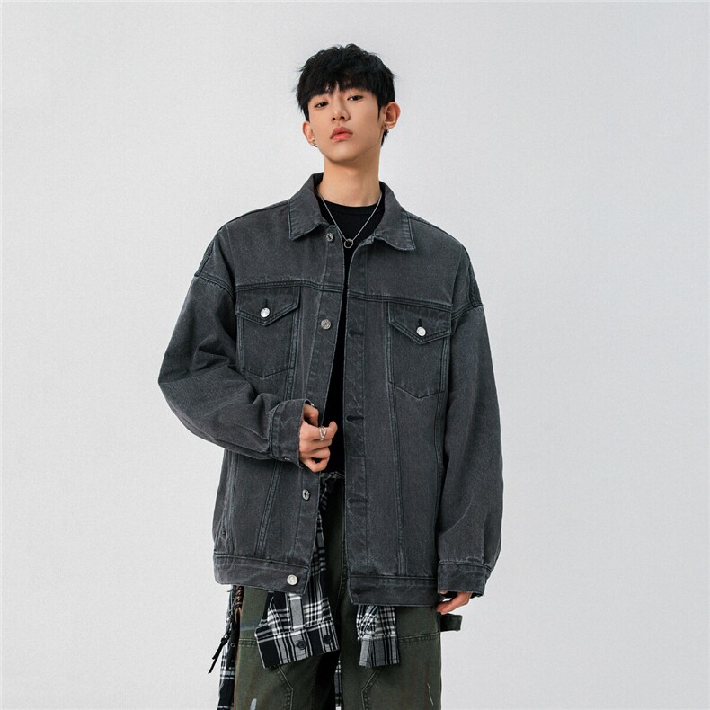 25款抖音品质牛仔夹克宽松韩版工装潮流水洗外套N999/P98148,男装夹克,星座202