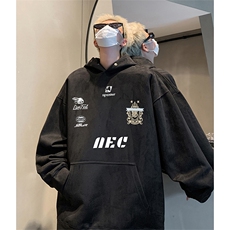 抖音得物供货提供视频秋冬重磅美式麂皮绒连帽卫衣JLM35，男装卫衣，电商A486