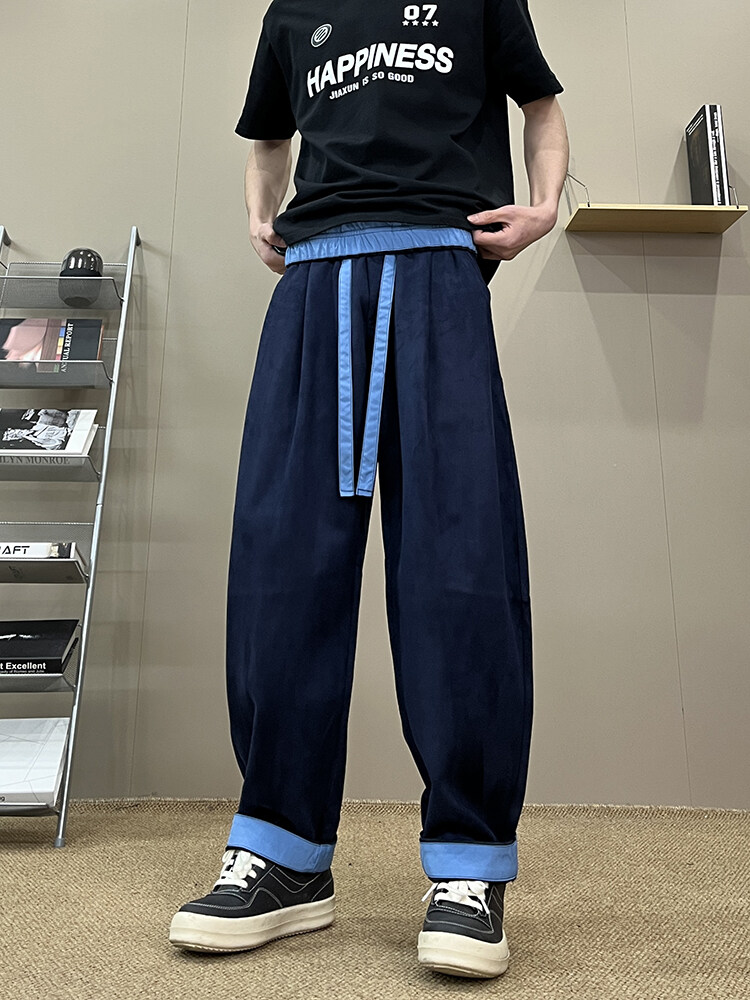 D-A178-K5002P552025春季新款美式休闲弯刀裤子,男装休闲裤,电商A178