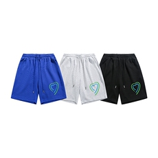 白底2023夏季新款克莱因蓝华夫格运动短裤A86P35---控58，男装休闲套装，电商A247-1