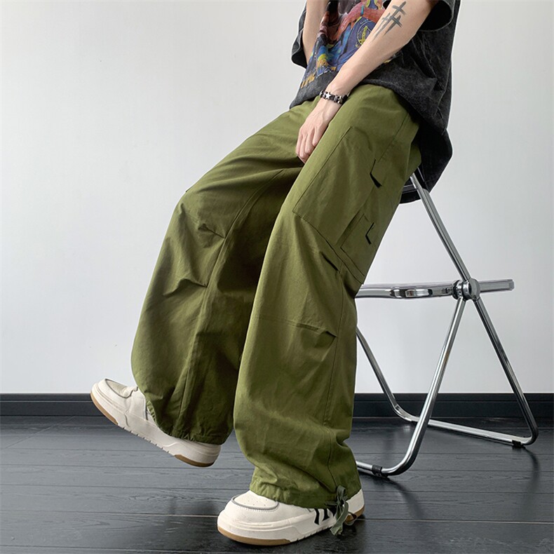 B221美式ins街头hiphop宽松工装休闲裤子LK23122-P65控88,男装休闲裤,电商B221