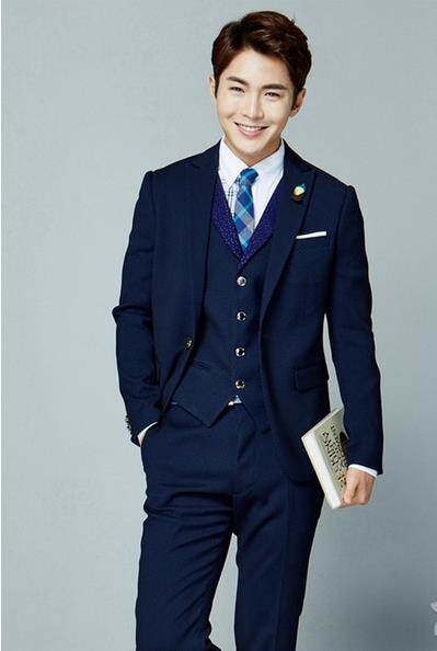 青年修身西装外套秋冬款男士休闲纯色水洗棉小西服男便服，男装西服，星座1607