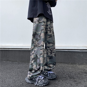 抖音品质秋季新款潮流迷彩拉链宽松冲锋裤B315-K24325-特p35控68图片
