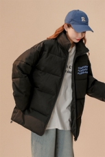 中性风22冬季新款港风字母印花立领棉服TPMY59P65控99特批无差价，男装棉衣，A247A