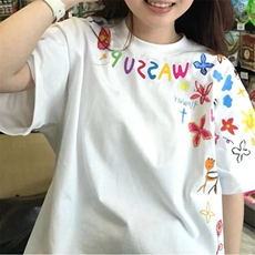 印花短袖T恤夏季潮流T恤衫纯棉310A-4-T102-特批20，男装T恤，星座310A-4