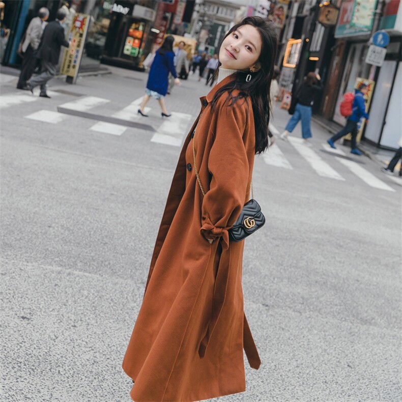 现货8511B-98272020冬季新款中长款毛呢外套女,女装毛呢外套,惟卡贝娜