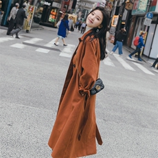 现货8511B-98272020冬季新款中长款毛呢外套女，女装毛呢外套，惟卡贝娜