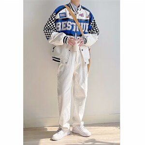 男秋季外套潮牌街头双层机车外套JWT11P55图片