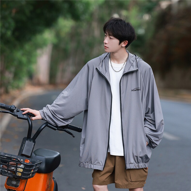 2025夏季新UPF50+简约休闲多色防晒衣男F20/P55控79-100聚酯纤维,男装防晒衣,电商A148-1