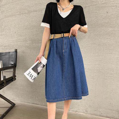 夏季新款牛仔裙，女装，坚持到底