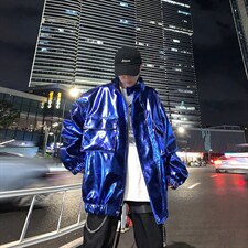 19秋冬骚男hiphop团队舞台装夜店演出PU皮夹克外套潮牌KK200P125，男装夹克，星座1114（原A254）