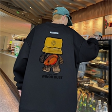 已注册抖音直播高品质重磅菠萝格宽松男卫衣W2026P45，男装卫衣，电商C408(原B339-1)