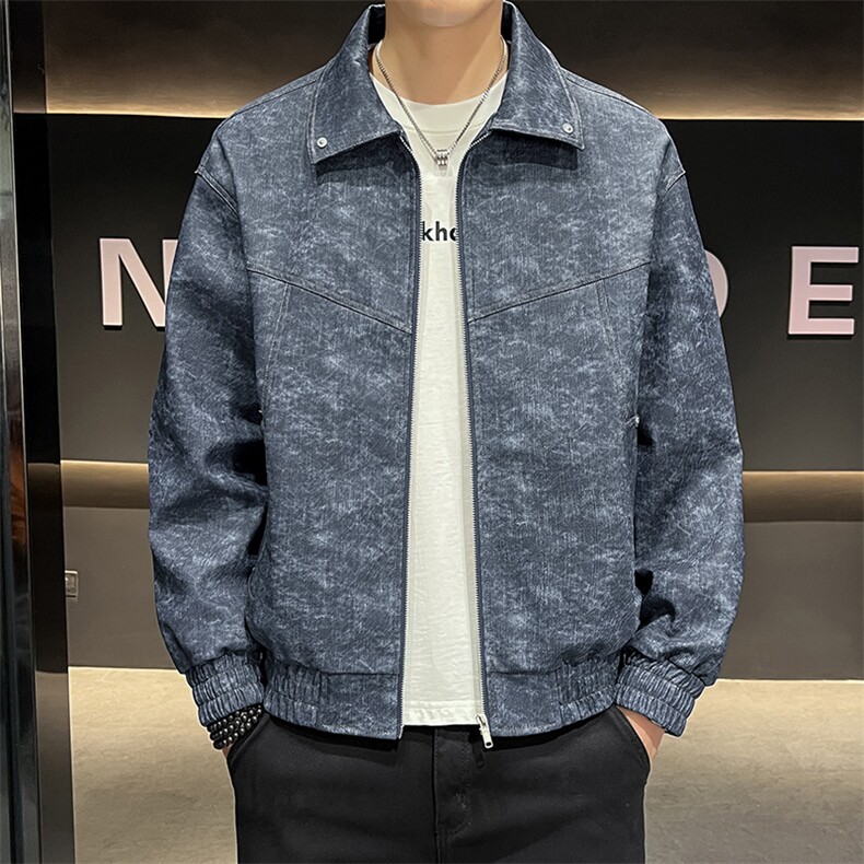 秋季现货大码宽松休闲外套8570-P75控169大码元,男装皮衣,星座209