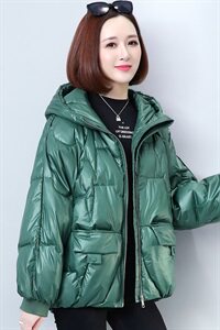时尚百搭宽松显瘦黑色棉服女冬季新款加厚保暖外套图片