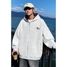 2026春季新款华棉320g格子拼接卫衣外套W6064-特P52建议零售价128，女装短外套，电商A001-1