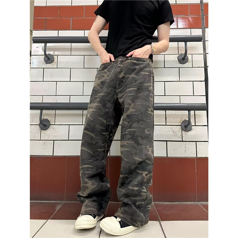 【008】百搭设计感ins牛仔裤A079-K766-P44,男装牛仔裤,电商A079