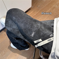 XZ616秋季新款重磅脏染水洗做旧直筒脏脏裤TY1024特P40控78，男装休闲裤，星座512A（原616）