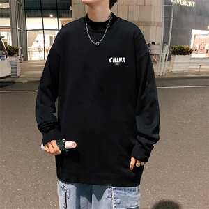 M18148-P45 加绒款-P65半高领毛衣男士大码针织衫男毛线衣男图片