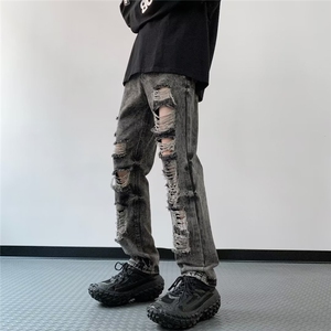 青春流行ins男直筒水洗牛仔裤N3013 P50图片