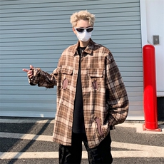 男士长袖春季2024全棉破洞衬衫新款BC49P58，男装衬衫，星座1116-2