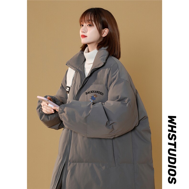 中性22冬季新款时尚印花纯色立领厚款保暖棉衣MY2059P85控118,男装棉衣,A247A