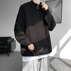 8XL-M特大码毛衫美式宽松时髦拉链立领开衫针织毛衣男MY1209P65，男装针织衫/毛衣，电商D206-1
