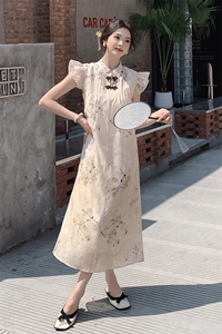 雪纺连衣裙中长款女夏季新款图片