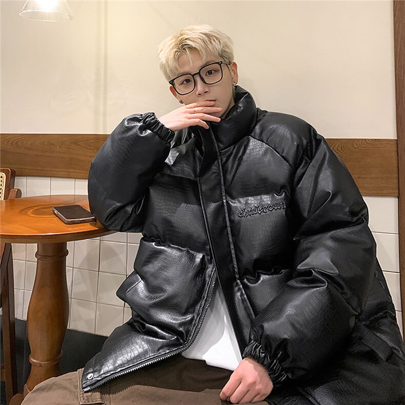 港风鳄鱼纹钢印字母设计棉衣男MY77093P120控168抖音控198，男装棉衣，星座227-7