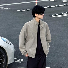 【网图慎用】扎染复古夹克外套男立领夹克痞帅5Q3050-TP60不，男装夹克，电商A102