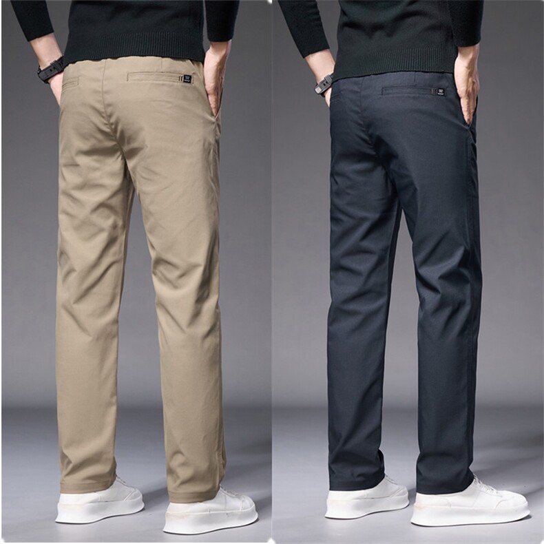 春秋季新款男士休闲裤直筒宽松长裤中青年商务纯色弹力男款主推款，男装休闲裤，星座224-1