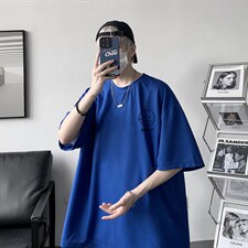 HT73072-P22华夫格t恤男短袖男大码五分袖大皂风，男装T恤，电商A040