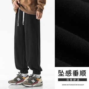 重磅男装秋冬季卫裤男生美式潮牌束脚直筒华棉休闲裤-X1650特批42图片