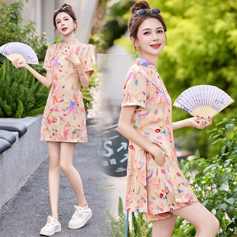 新中式国风短裤套装女2025新款小个子夏日独特绝美穿搭气质两件套,女装套装/套裙,美沁