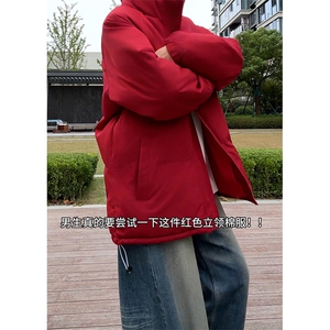 现货高品质美式高街冬季重磅三防加厚羽绒棉衣厚外套面包棉服图片