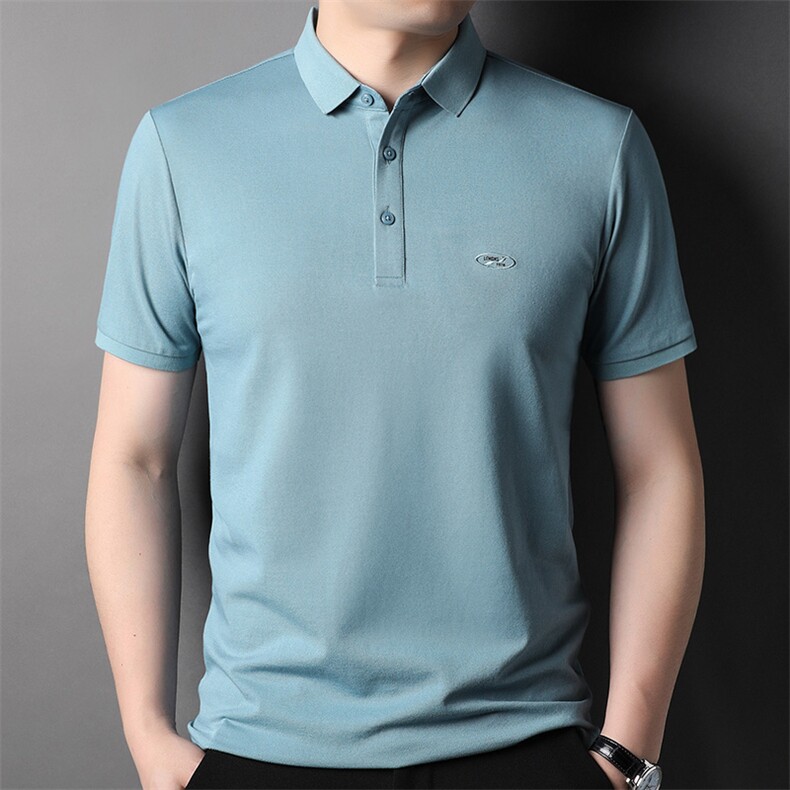 夏季纯棉半袖POLO衫男士短袖T恤时尚上衣翻领t恤衫潮BB/5089-P55,男装T恤,钱塘6003A(原)4033A