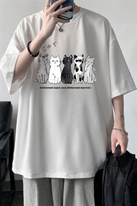 HT73100-P22 华夫格t恤男短袖男大码五分袖 大皂风图片