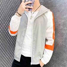 防晒衣男夏季薄款透气防晒服夹克韩版潮流连帽工装外套男V99，男装夹克，星座509