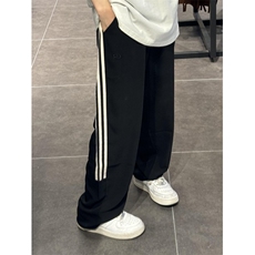 侧边拼色条纹三条杠工装薄款宽松男休闲大码裤子K100，男装工装外套，星座1116A（原606A-3）