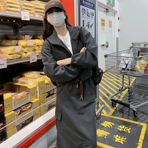 慵懒风休闲运动风套装女2025春秋季新款显瘦夹克工装半身裙两件套图片
