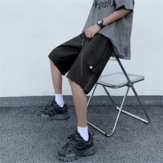 拉链冲锋短裤男夏季薄款美式高街机车潮流裤子E111P35，男装休闲裤，星座1116-2