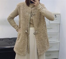 2021冬季皮毛马甲，女装马甲，曼希野