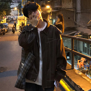 现货不缺货 潮流男生假两件皮衣外套 1209-1-JK17-P108（网图）图片