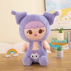 予朵玩具 十五寸变身棉花娃娃紫色