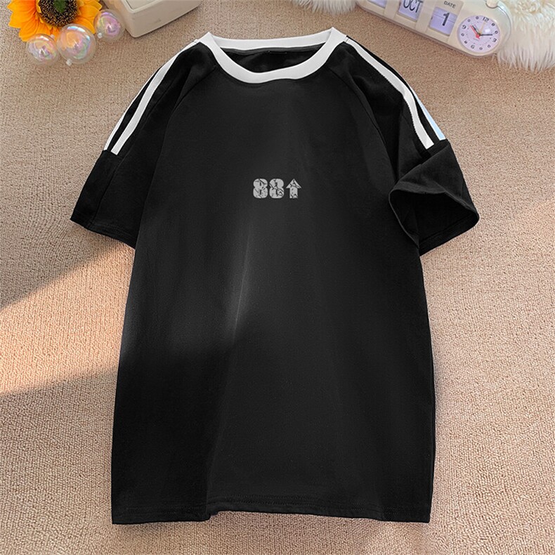 可48小时发货支持抖音得物来样二开重磅美式高街纯棉织带短袖T恤，男装T恤，电商A486