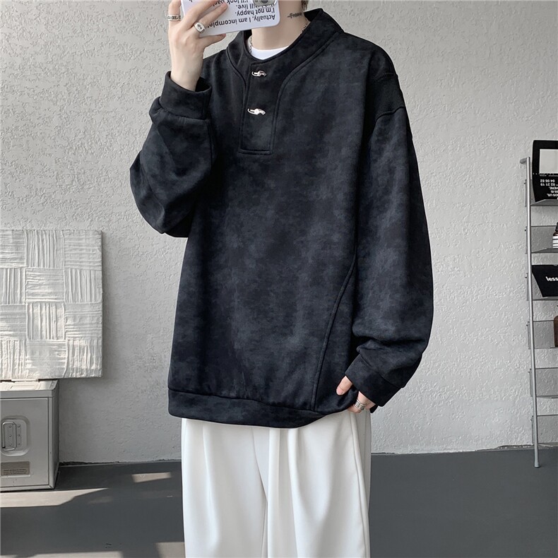 WY10175特P42现货春季新款螺纹拼接高质量连帽大码卫衣上衣男,男装卫衣,电商A059