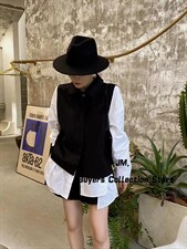 假两件拼西装料，女装西装，浪漫E点