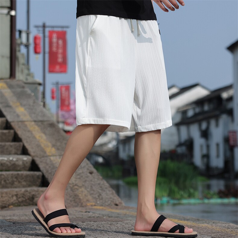 2025夏季新款男装风休闲短裤针织提花透气五分裤DK101-P35,男装牛仔裤,电商B277(原6028)
