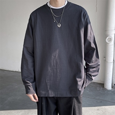2024春季新款美式潮牌卫衣男宽松圆领套头打底衫现货W8088-P32，男装卫衣，星座512-4