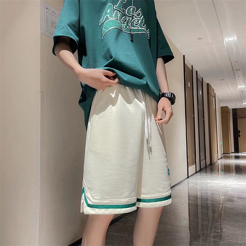 美式休闲短裤设计感小众夏季新款百搭学生运动五分裤男DK125-p25,男装休闲裤,星座1008