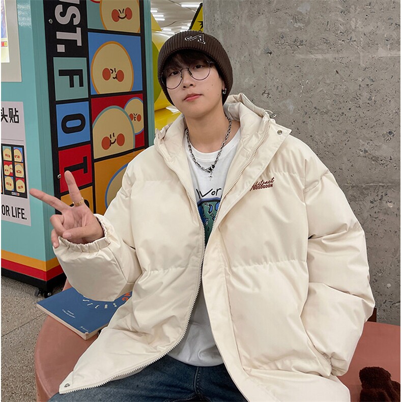 现货抖音得物可供视频三防加厚羽绒连帽棉衣外套面包棉服85534,男装棉衣,电商A486